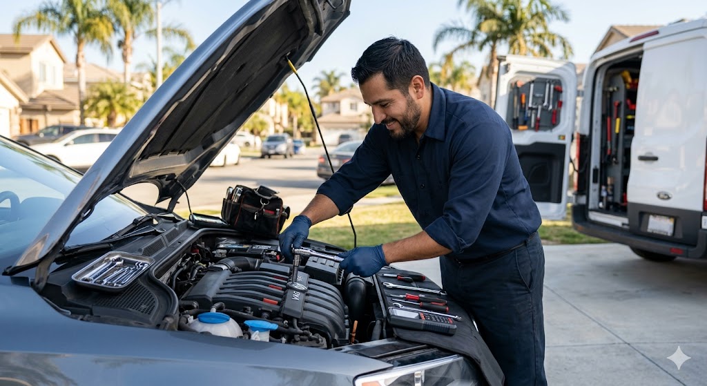 VAG Mobile Mechanic working on a vehicle